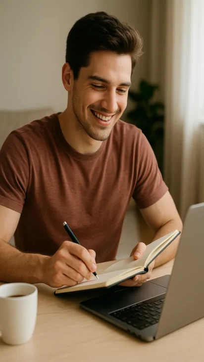 joven inversionista busca Superar sesgos con IA en decisiones financieras